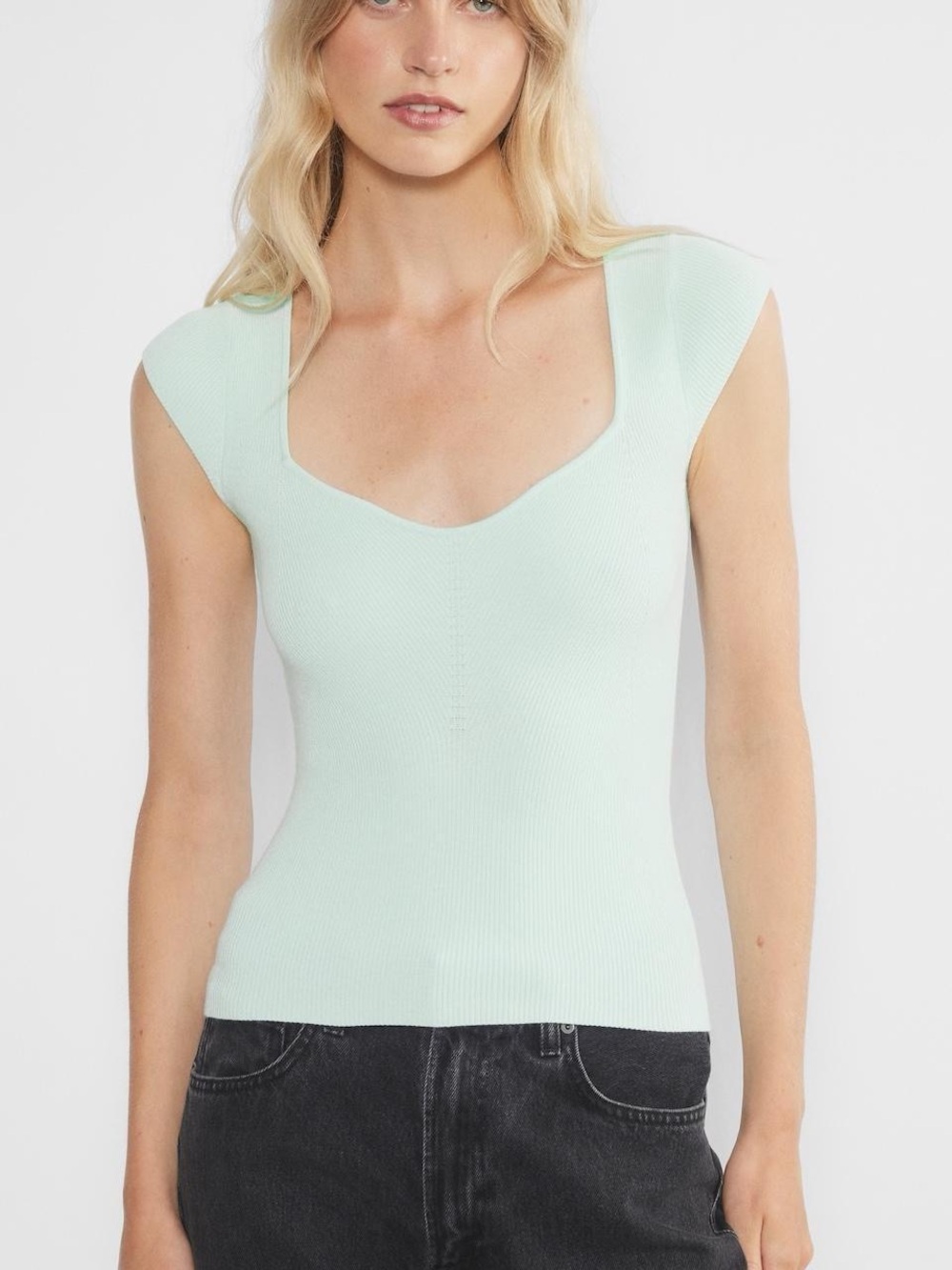 Aritzia Tuscany Top in light blue